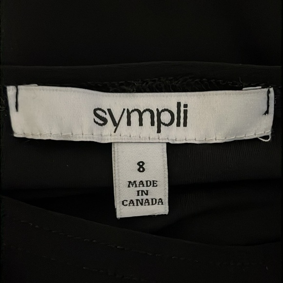 Sympli Side Twist Tunic Black 3/4 Sleeve - Picture 11 of 13